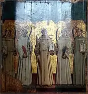 Fra Berardo entre Othon prêtre et les convertis Pierre, Accursio et Adiuto, XV°s.