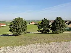 Vue vers le nord du carreau et la fosse Traisnel.