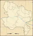 Carte de la province d'Anjou indiquant les sénéchaussées en 1789.