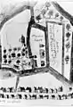 Plan montrant le château vers 1666.