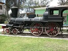 Locomotive à vapeur Copiapó, année 1850.