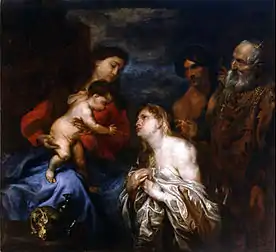 Madone et pécheurs repentantsv. 1625, Madrid