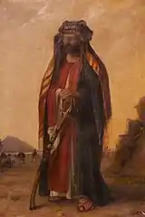 Julius Euting en costume bédouin, par Antonie Boubong (de) (1886)