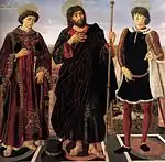 Trois saints, 1466, Musée des Offices, Florence.