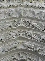 La partie centrale des cinq voussures.