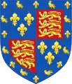 Écu d'Edmond Tudor, 1er comte de Richmond, demi frère d'Henri VI