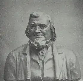 Buste d'August Heinrich Hoffmann von Fallersleben, c. 1916.