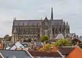 La cathédrale et sa situation dans la ville.