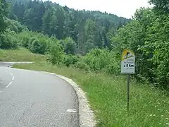 Kilomètre à 8 % à 5 km du sommet