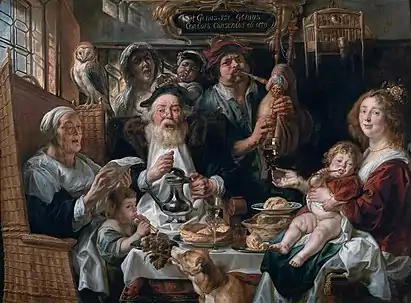 Les jeunes piaillent comme chantent les vieux (1638-1640), Paris, musée du Louvre.