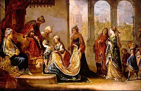 Esther reçue par Assuérus, Claude Vignon, vers 1624, huile sur toile, Museum and Gallery at Bob Jones University