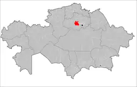 Localisation de District d'Astrakhan