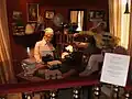 Une représentation d'Astrid Lindgren à Kneippbyn.