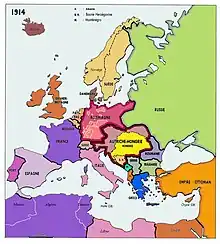 La veille de la Première Guerre mondiale.
