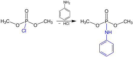 Réaction ultérieure avec l'aniline