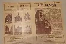 Document imprimé avec des gravures d'édifices touristiques dont une tour romaine.