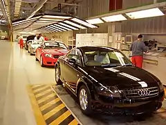 Inspection finale de l'Audi TT (8N) à Győr