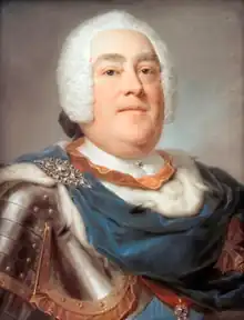 son père Auguste III de Pologne, 1745