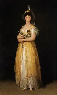 Marie-Louise de Parme, Goya, fin XVIIIe siècle.