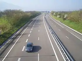 L'autoroute A49 en direction de Valence
