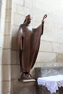 Saint Germain, cathédrale d'Auxerre. bois. 1959