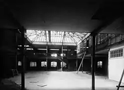 La verrière lors des travaux en 1935.