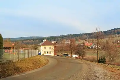 Březiny : la mairie.