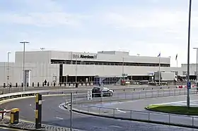 Le terminal de l'aéroport d'Aberdeen.