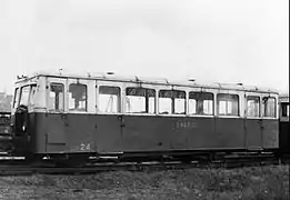 Autorail de Dion Bouton, no 24 , ex Tramways de l'Ain.