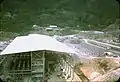 Usine de minerai à Panguna, mine de Bougainville en construction, vers 1971