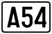 Cartouche signalétique représentant l'A54