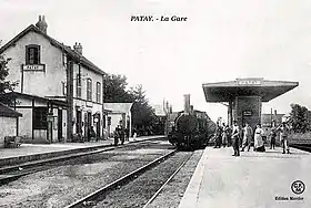 La gare de Patay vers 1910.