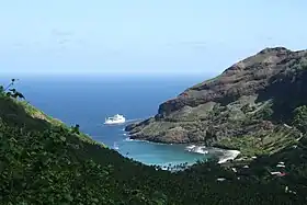 Photographie de la baie de Hane.