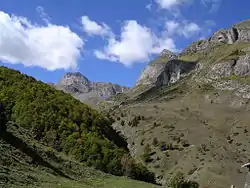 La vallée d'Ordiso, depuis le refuge du même nom.