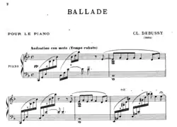 début de la partition.