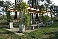 Pergola et bancs