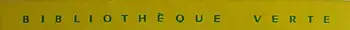 bandeau de la collection Bibliothèque Verte