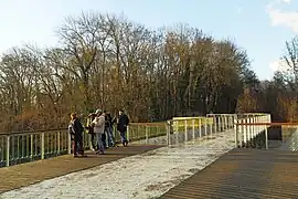 Passage de la voie verte sur le pont.