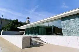 Le Pavillon allemand, de Mies van der Rohe et Lilly Reich.