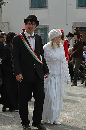 Jauna et Anderea à Barcus en 2010.