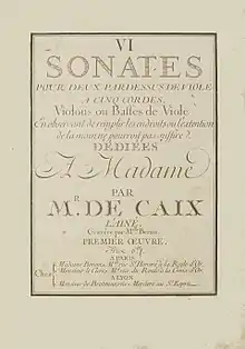 page de titre d'une partition