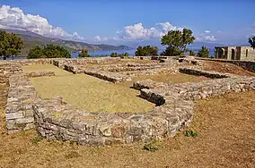 Les ruines de la basilique.