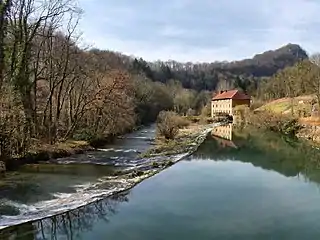 Le dernier moulin sur le Cusancin avant sa confluence avec le Doubs.