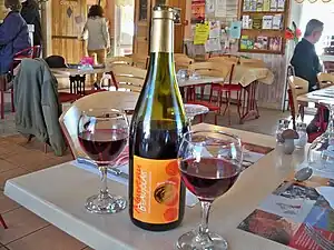 Beaujolais nouveau à Saint-Trinit.