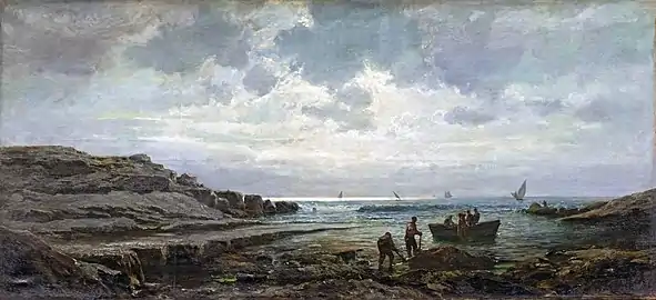 Bord de mer à Bandol, musée des Beaux-Arts de Carcassonne.