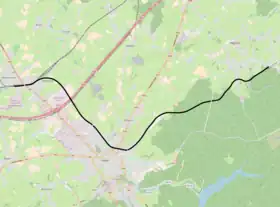 Voir la carte de la ligne.