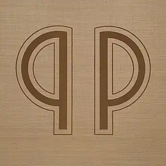 Logo ornant un store.