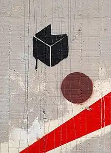 Le cube en forme de K qui constitue le logo du festival Kosmopolite.