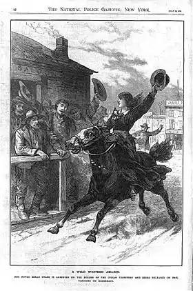 Gravure de The National Police Gazette