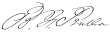 Signature de Benjamin Franklin Butler